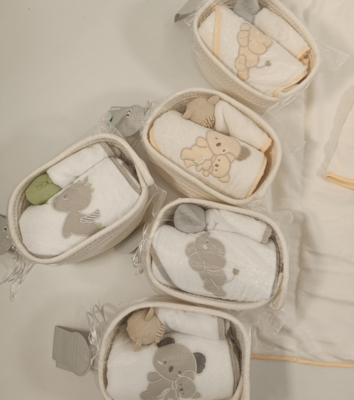 SET REGALO BAGNO 4PZ NEONATI  SUM185 Tellini S.r.l. Ingrosso Abbigliamento